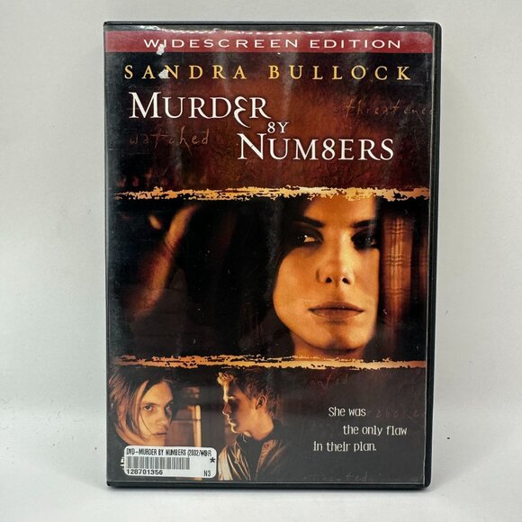 Murder By Numbers Widescreen Edition DVD Starring Sandra Bullock - Picture 1 of 3